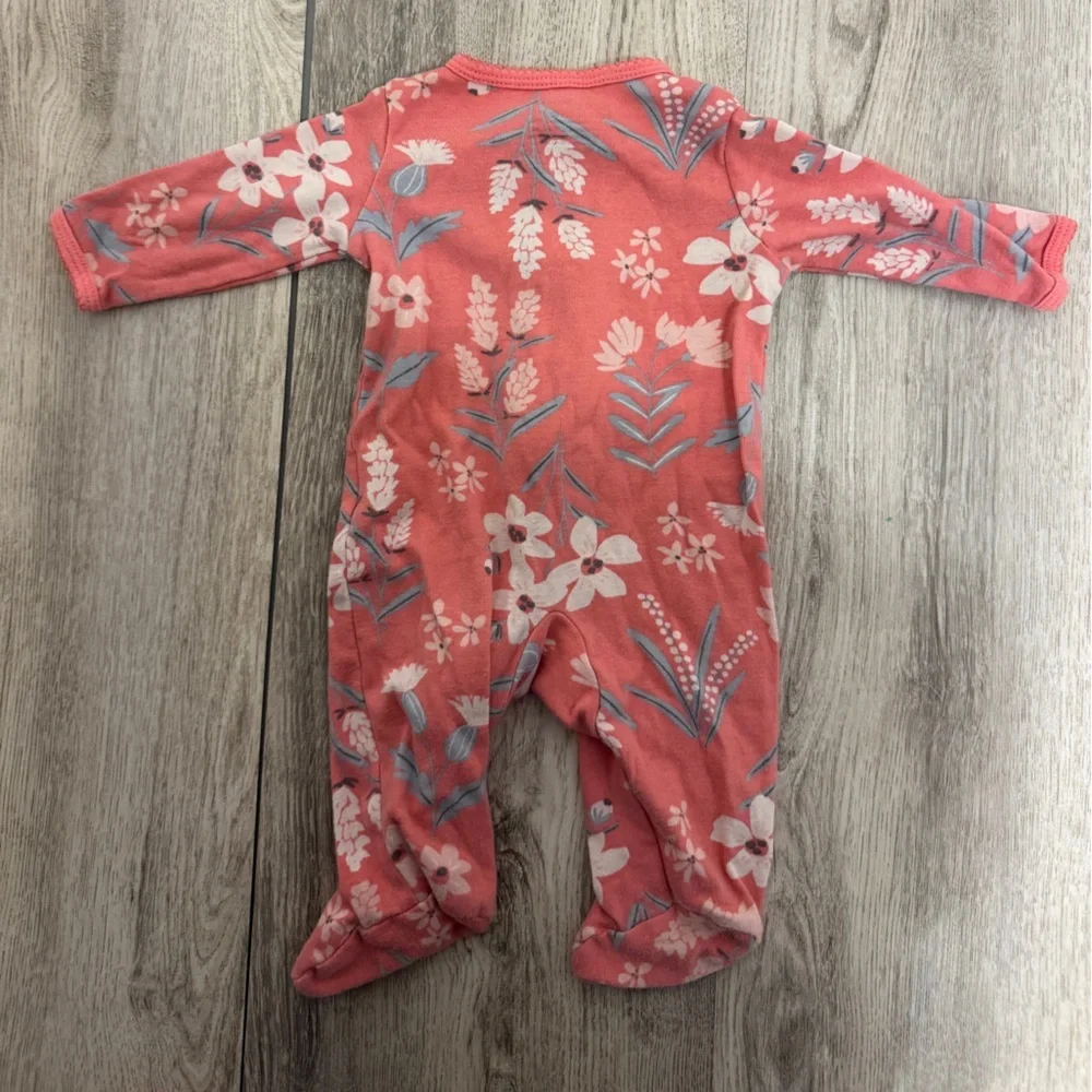 Carter's Pink Floral Footie One Piece